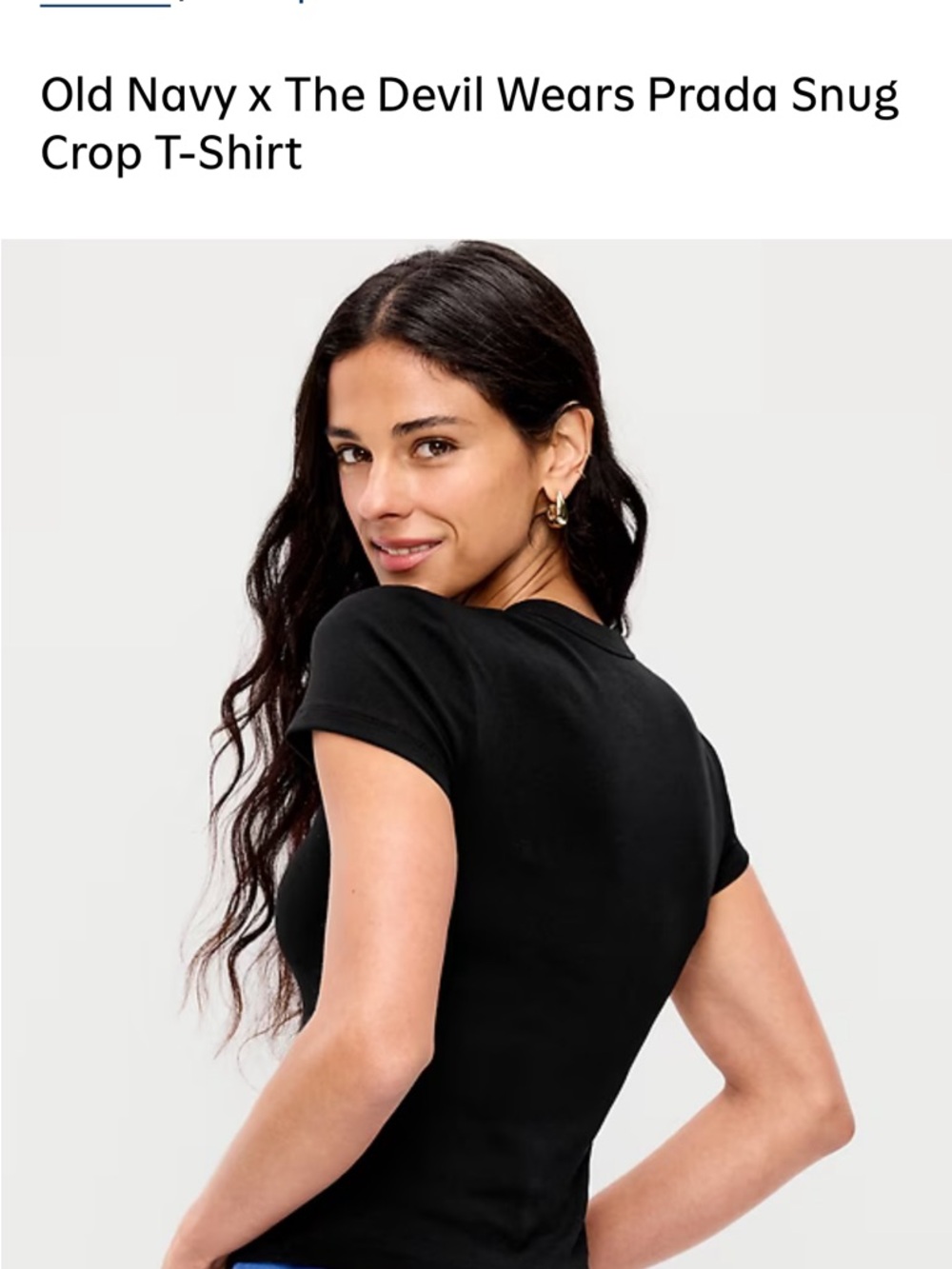 The Devil Wears Prada Old Navy Black Short-Sleeve Tee - Picture 2 of 3